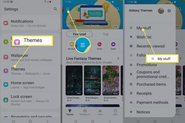 Changer les icônes d'application sur Samsung