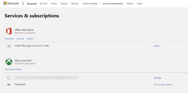 Désactiver le renouvellement automatique pour Xbox Live Gold