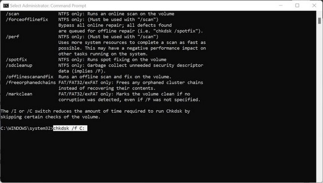 Exécuter CHKDSK sur votre ordinateur