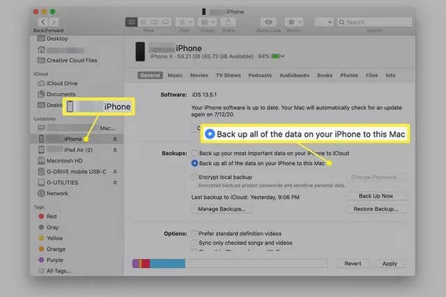 Sauvegarder toutes les données de votre iPhone