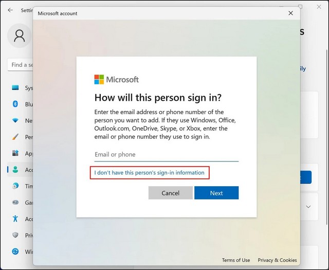 Configurer un compte invité