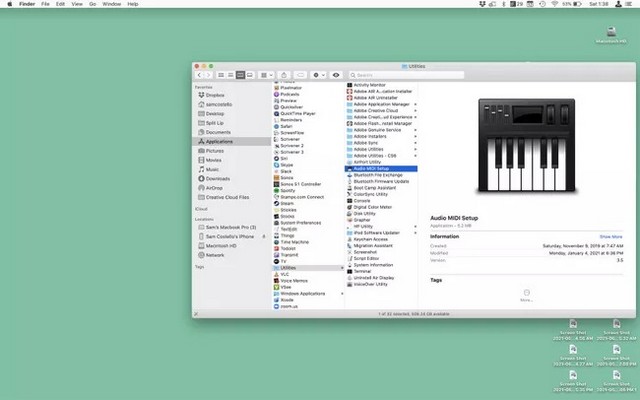 Lancez Audio MIDI Setup