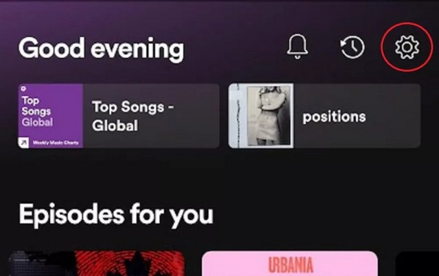 Ouvrir Paramètres Spotify