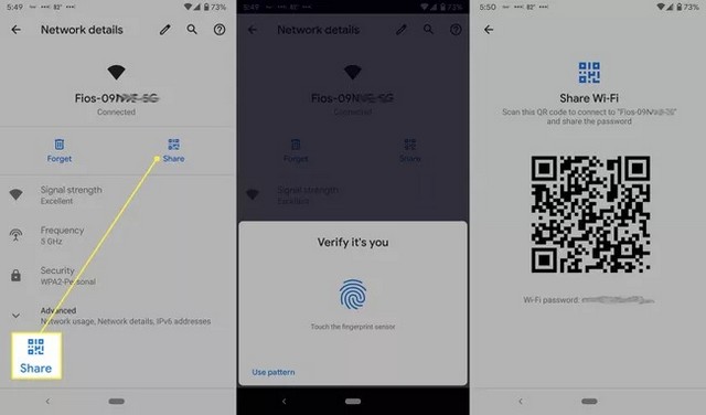 Partager votre mot de passe Wi-Fi