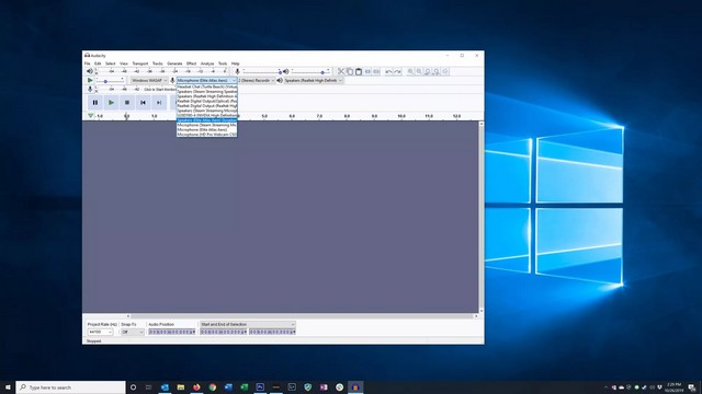 Enregistrer audio sur Windows 10