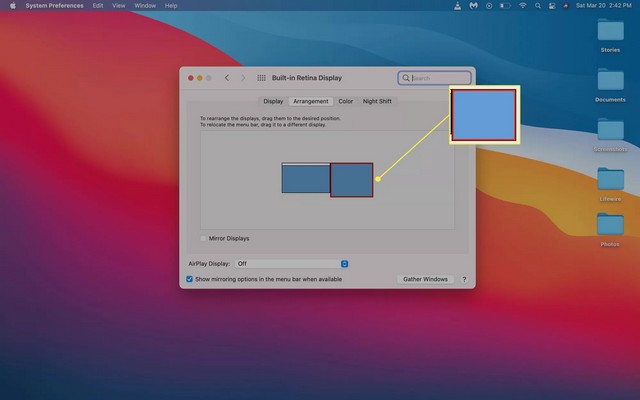 configurer deux écrans sur un Mac