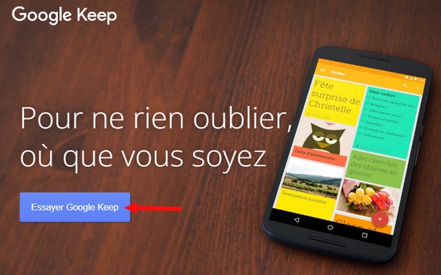 Installer Google Keep sur Windows 11