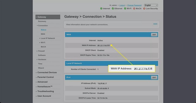 Trouver un adresse IP sur Mac