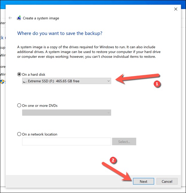 Transférer Windows 10