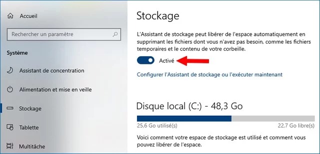 libérer de l'espace disque