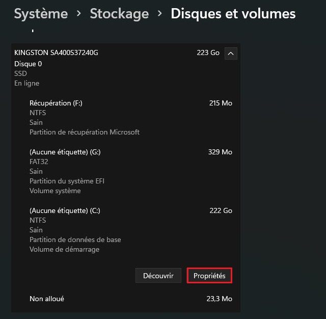 Changer la lettre de lecteur sur Windows 11