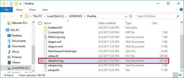 Dossier Windows Panther