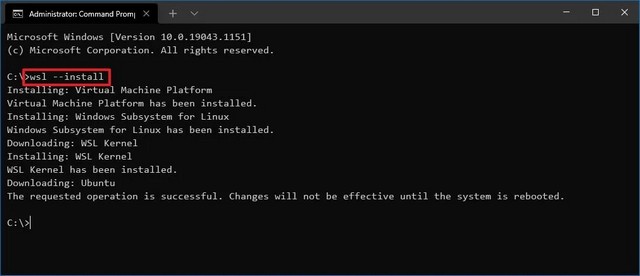 Installer le WSL et Ubuntu Linux