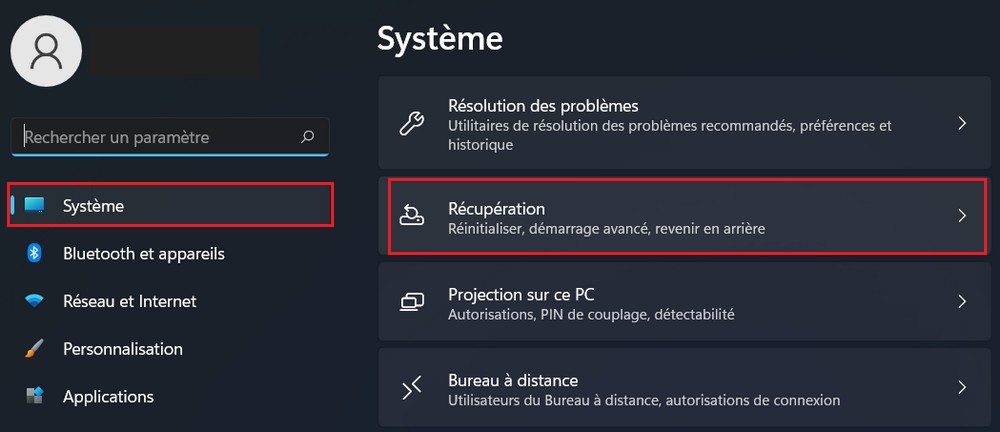 Récupération