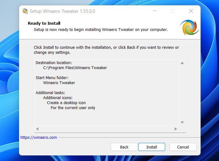 Winaero Tweaker