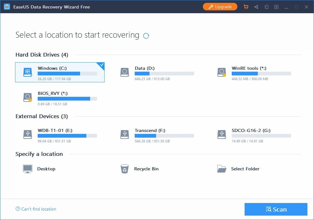 EaseUS Data Recovery Wizard