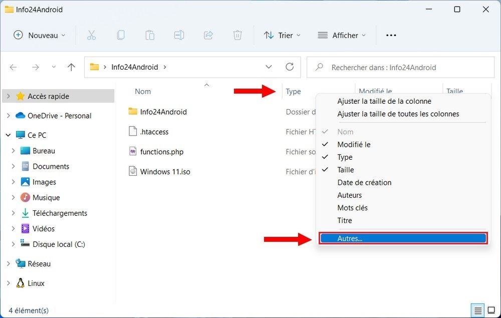 Type de fichier