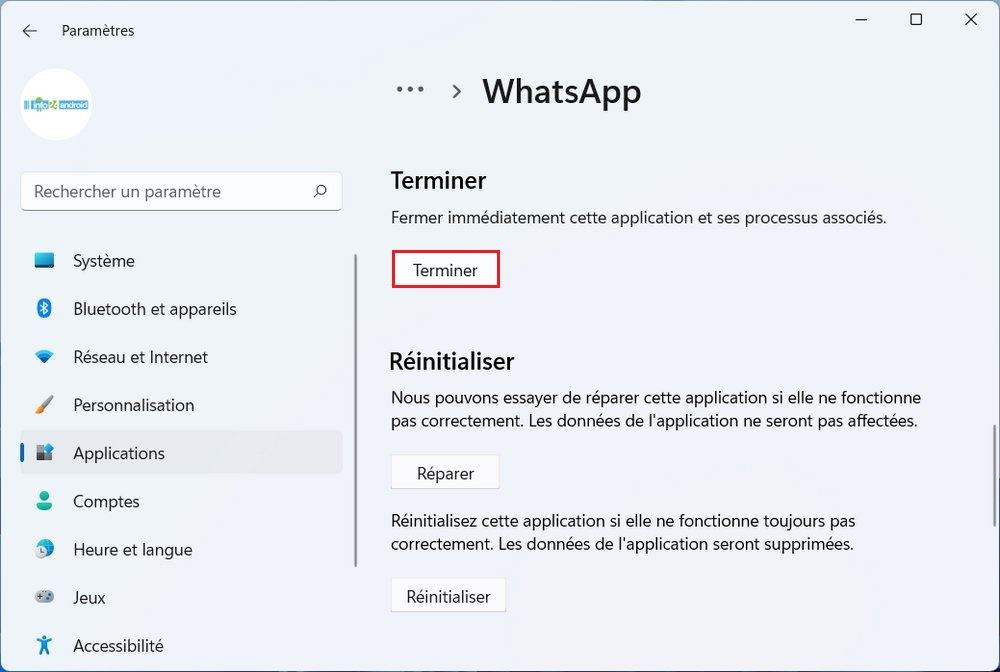 Forcer la fermeture d'un logiciel