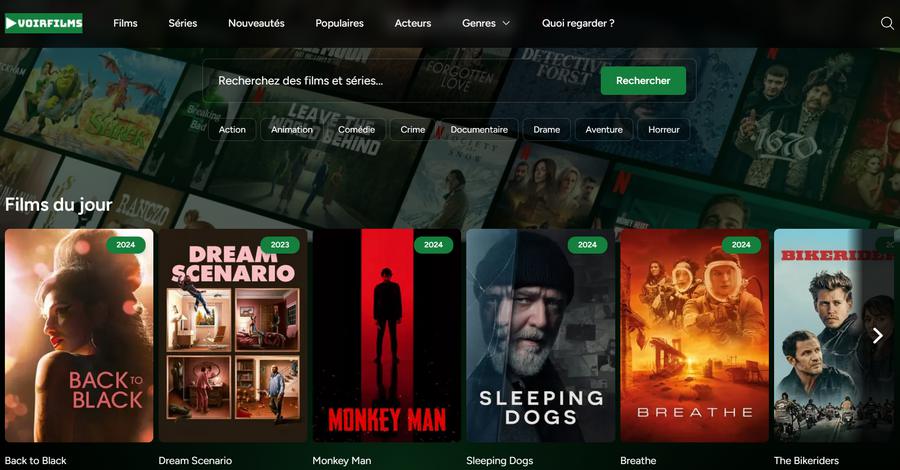Voirfilms - meilleurs site de streaming