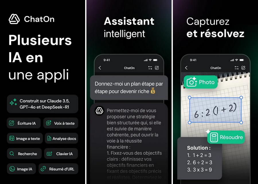 ChatOn - meilleure application ChatGPT