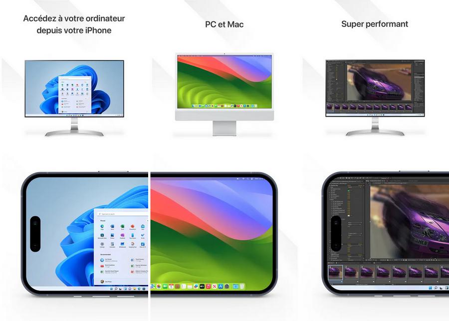 Splashtop - application de bureau à distance pour iPhone