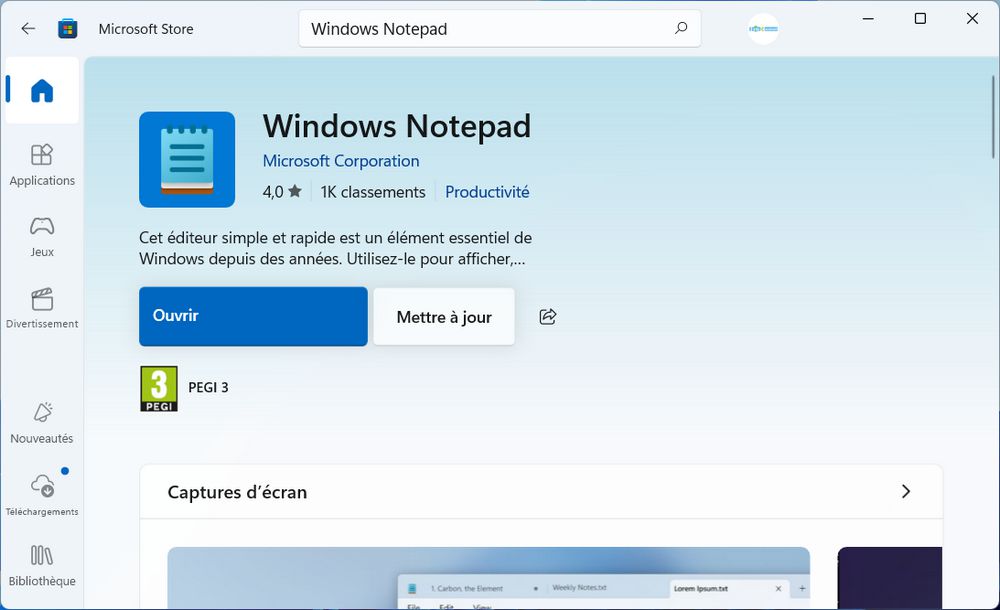 Windows Notepad