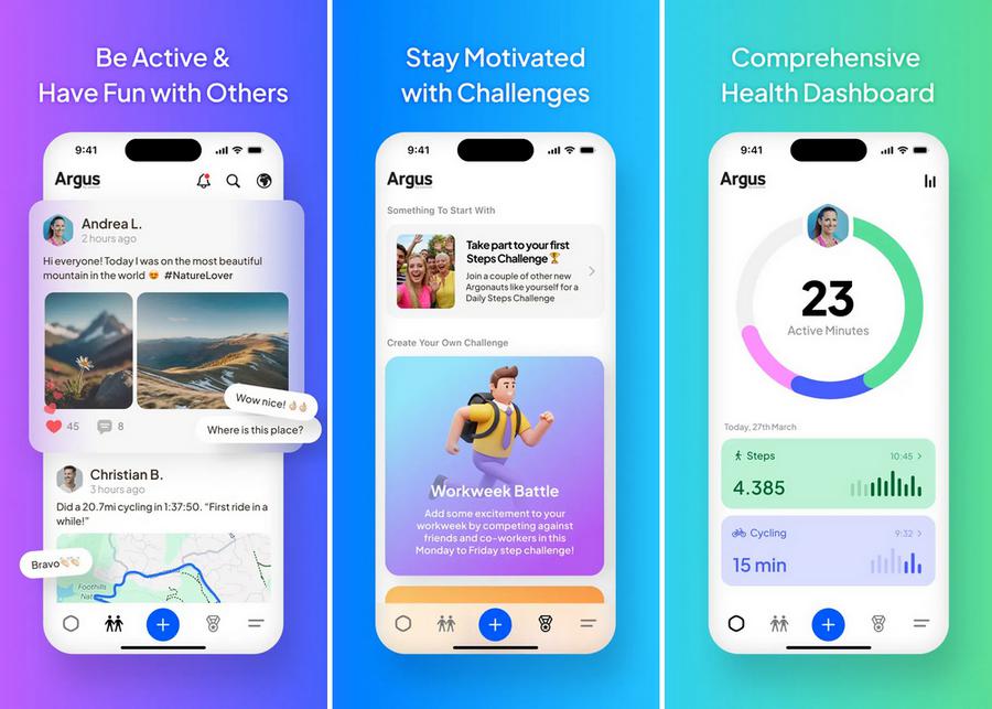 Argus - application pour compter les calories