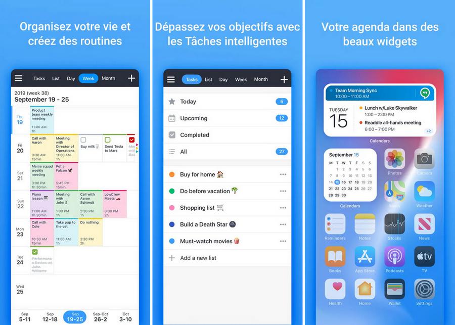 Calendars - agenda et rappels