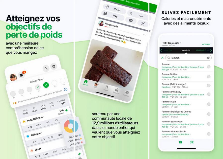 Compteur de Calories fatsecret