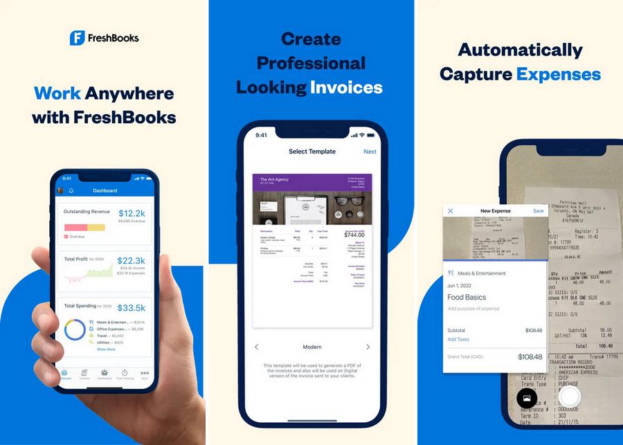 FreshBooks - application de facturation pour iPhone