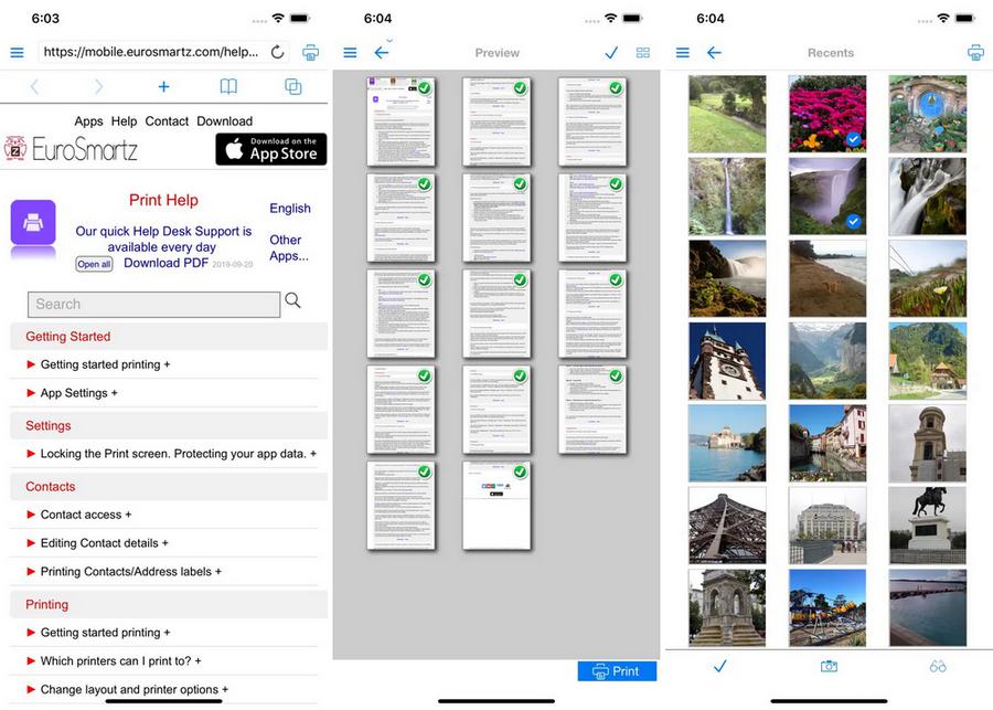 Print - application pour imprimer depuis iPhone
