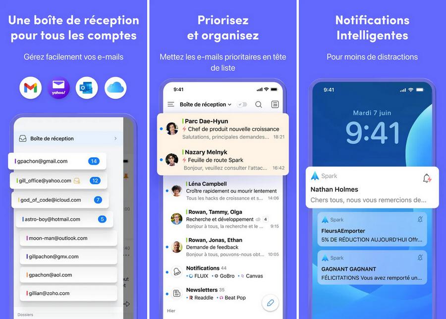 Spark Mail - application de productivité
