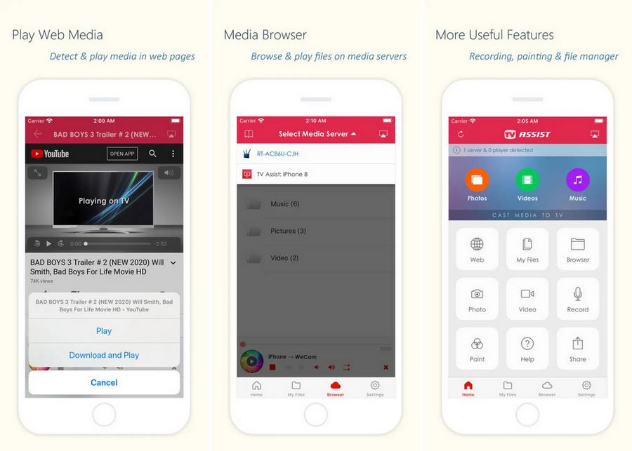 TV Assist - application de mise en miroir d'écran