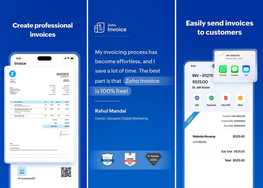 Zoho Invoice