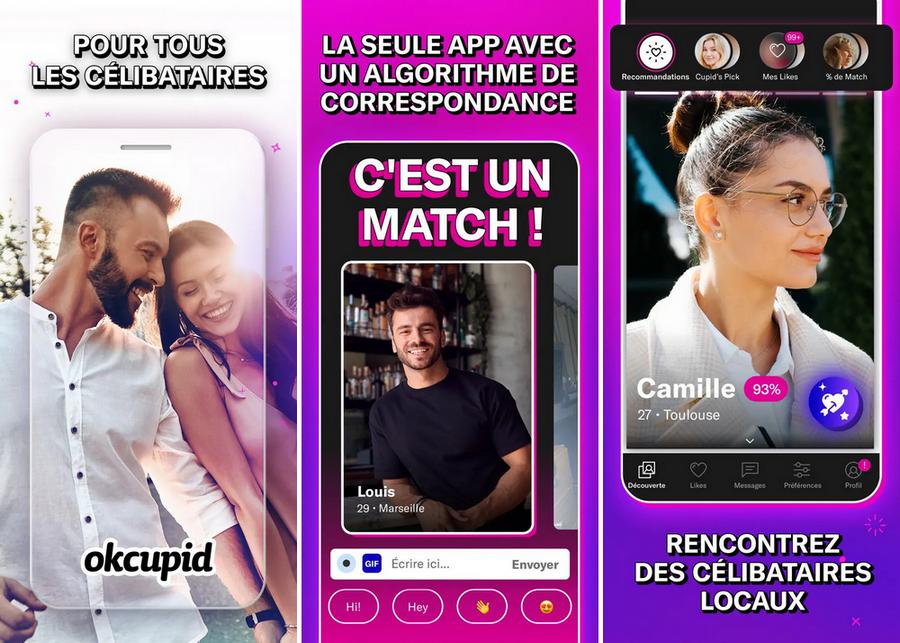 OkCupid - application de rencontre