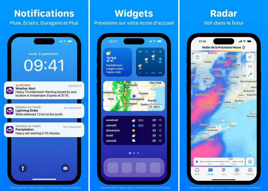 Météo CARROT - meilleur widget d'écran de verrouillage